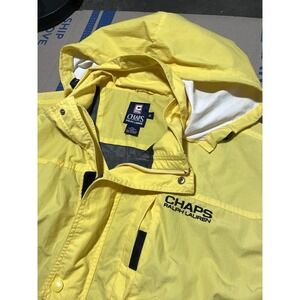 Chaps Ralph Lauren Men's Anorak Jacket Size XL Yellow 1/4 Zip 90s